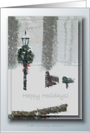 A Snowy Day ... Happy Holidays card