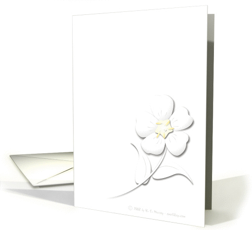 A forget you not - just white card (165858)
