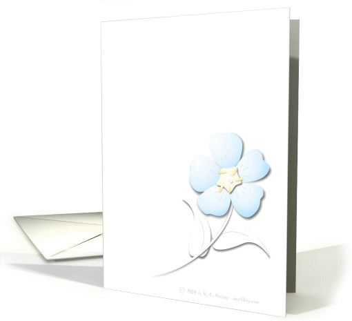 A Forget you not - Soft Blue card (165860)