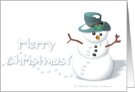 Merry Christmas - Snowman card