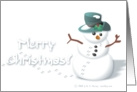 Merry Christmas - Snowman card