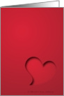 A Valentine in Red? card