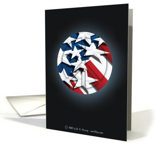 Stars & Stripes - Peace! card (445523)