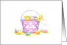 Easter Colorful Eggs In Decorated Pail card