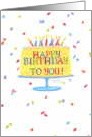 Birthday Cake Happy Birthday To You! Celebration card