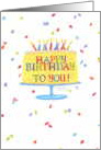 Birthday Christian Cake Happy Birthday To You! Celebration card