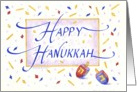 Hanukkah Dreidels Celebration card