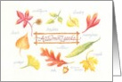 Christian Thanksgiving Autumn Leaves Blessings card