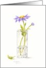 Christian Sympathy Prayers Purple Daisy In Vase card