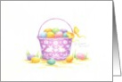 Christian Easter Colored Eggs Pail Blessings of Joy card