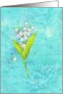Thinking Of You Lily of the Valley Caring Thoughts Love Hope Peace card