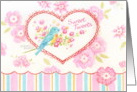 Valentine’s Day Sweet Tweets Bright Wishes Wonderful Day card