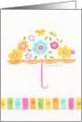 Thinking of You Flower Umbrella card