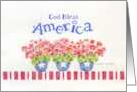 Thank You For Military Service God Bless America and God Bless You card