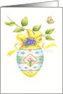 Easter Christian Painted Egg On Branch Beautiful Blessings in Spring card