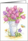 Birthday Beautiful Tulip Pail card