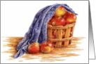 Thanksgiving Thinking of You Apple Basket Full of Blessings card