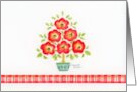 Christmas Gift Enclosed Tree of Flowers Merry Little Christmas Enjoy card