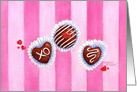 National Chocolate Day Sweet Chocolate Heart Candies card