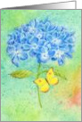 Birthday Hydrangea and Butterfly Joy Happiness Beautiful Day card