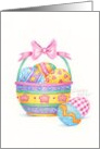 Easter Christian Pretty Little Easter Egg Basket Special Joy Blessings card
