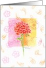 Birthday With Love Geranium card