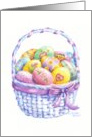 Easter Basket of Painted Eggs Easter Fun card