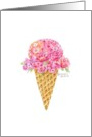 Valentine Ice Cream Flower Cone Have the Sweetest Day card