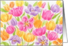 Coronavirus Easter Bright And Beautiful Tulips Celebration card