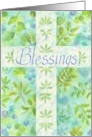 Birthday Blessings Cross Religious card