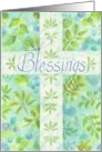 Thinking of You Blue Cross Religious Blessings of Joy Comfort Peace card