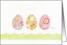 Friend Easter Three Decorative Easter Eggs Surprises in Spring card