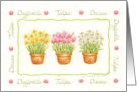 Mother’s Day Flowers Daffodils Tulips Daisies Garden Joy Happiness card