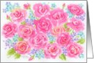 Christian Birthday Bright Roses Beautiful Blessings card