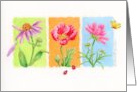 Birthday Christian Brightly Blooming Flowers Blessing of Joy Happiness card