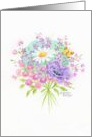 Birthday Charming Anemone Bouquet Joy Happiness just For You card