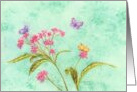 Birthday Butterfly Gathering Special Day Joy Happiness card
