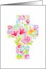 Birthday Cross Spring Floral Joys Blessings Beautiful Day To Remember card