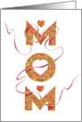 Christian Mother’s Day MOM Hearts Roses Thank God For You card