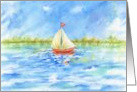 Father’s Day Sailboat Reflections Celebrate Enjoy Wonderful Day card