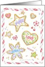 Cookie Exchange Christmas Invitation Cookies And Candies card