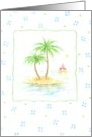 Birthday Tropical Island Palm Trees Relax Enjoy the Day card
