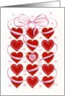 Valentine’s Day Maze of Red Hearts Simply the Best card