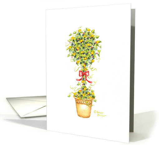 Christmas Star Topiary card (115000)