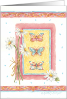 Encouragement Faith Butterflies And Flowers card