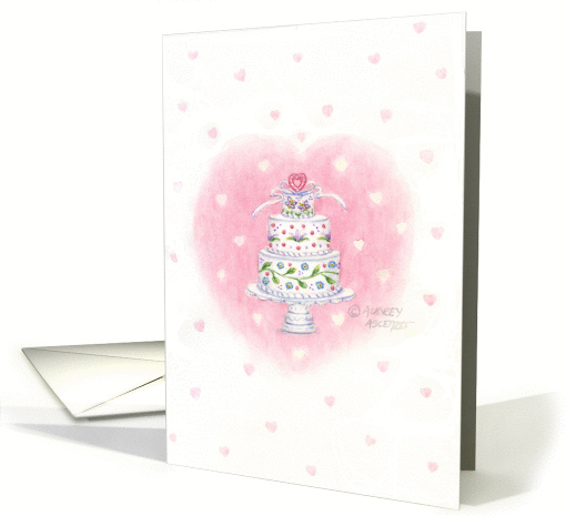 Wedding Cake Congratulations card (123293)