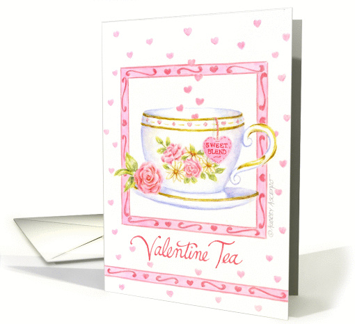 Valentine Romantic Tea card (128990)