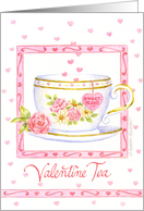Valentine Romantic Tea card