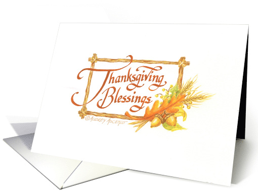 Thanksgiving Birthday Blessings Christian card (1333106)