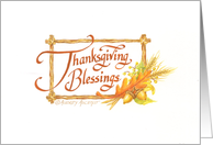 Thanksgiving Birthday Blessings Christian card